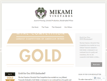 Tablet Screenshot of mikamivineyards.com